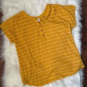 Old Navy Striped linen Dolman shirt, size Medium